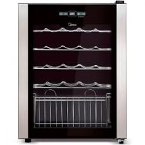 Adega Climatizada de Vinhos Midea 24 Garrafas com Painel Touch 220V Preto - WBB242