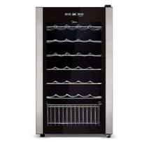 Adega Climatizada de Vinhos Midea 34 Garrafas com Painel Touch 127V Preto - WBB341