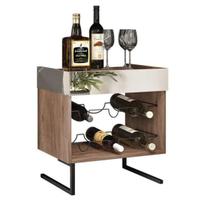 Adega Com Espelho Para 6 Garrafas Aurora Demolição Preto Adega Com Espelho Para 6 Garrafas Aurora Demolição Preto