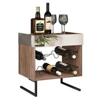 Adega Com Espelho Para 6 Garrafas Aurora Demolição Preto Adega Com Espelho Para 6 Garrafas Aurora Demolição Preto