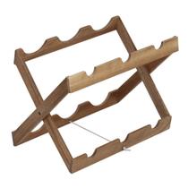 Adega De Mesa Suporte Garrafa De Vinho 6 Cavidades Acácia Adega De Mesa Suporte Garrafa De Vinho 6 Cavidades Acácia