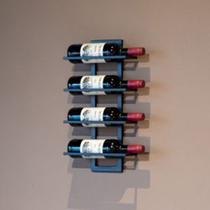 Adega de Parede suspensa Para Garrafas Suporte de Ferro Preto design industrial