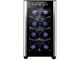 Adega de Vinho Climatizada Electrolux 8 garrafas Uma Porta Acabamento em Alumínio (ACB08) Adega de Vinho Climatizada Electrolux 8 garrafas Uma Porta Acabamento em Alumínio (ACB08)