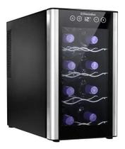 Adega de Vinho Climatizada Electrolux 8 garrafas Uma Porta Acabamento em Alumínio (ACB08)