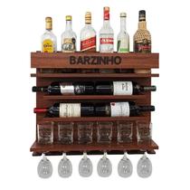 Adega De Vinho De Parede Com Barzinho - Barzinho Imbuia