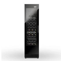 Adega de Vinhos Almax 84 Garrafas Porta de Vidro Preta 127V AVS300VY102 Adega de Vinhos Almax 84 Garrafas Porta de Vidro Preta 127V AVS300VY102