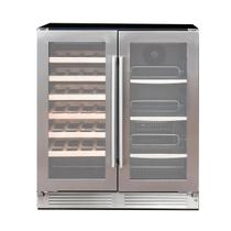 Adega e Cervejeira de Embutir Cuisinart Arkton 28 Garrafas e 86 Latas Dual Zone 220V - 4093840012