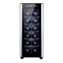 Adega Electrolux 12 garrafas 1 Porta Preta em Alumínio ACB12 Bivolt Adega Electrolux 12 garrafas 1 Porta Preta em Alumínio ACB12 Bivolt