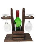 Adega Em Madeira Rústica Com Porta Taças De Vinho Decorativo Adega Em Madeira Rústica Com Porta Taças De Vinho Decorativo