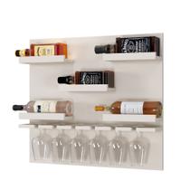 Adega Madri Barzinho porta taça vinhos whiskies garrafas MDF 67,5x60 - LAGA DECOR