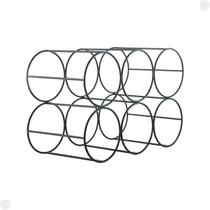 Adega Para 6 Garrafas Preto Metal 30070070 - Mor