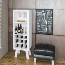 Adega para 9 Garrafas com Porta Taças Tecno Mobili - Branco