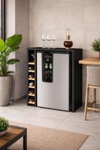 Adega para Bebidas Planejada Cristal 4008 cor Preto nature Comprar moveis em casa Adega para Bebidas Planejada Cristal 4008 cor Preto nature Comprar moveis em casa