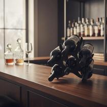 Adega Para Vinhos 6 Garrafas. Suporte Para Bancada Ou Mesa