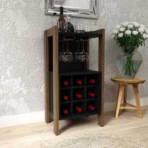 Adega Pequena para 9 Garrafas 46x90cm Preto