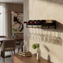 Adega Porta Taças Prateleira Parede Decoração Barzinho Vinho Adega Porta Taças Prateleira Parede Decoração Barzinho Vinho