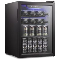 Adega Refrigerada Antarctic Star 2,6 pés cúbicos Temperatura Ajustável Preta