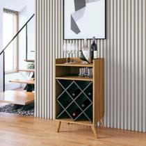 Adega Retrô Bar 12 Garrafas Lisboa Nature/Preto Adega Retrô Bar 12 Garrafas Lisboa Nature/Preto