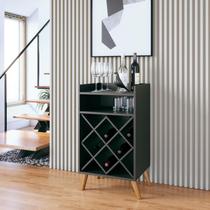 Adega Retrô Bar 12 Garrafas Lisboa Preto Adega Retrô Bar 12 Garrafas Lisboa Preto