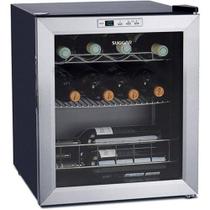 Adega Suggar Lyon 13 Garrafas Preta Inox 110V AD1511IX