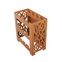 Adega Suporte 12 Garrafas Madeira Vinho Moderna Arabesco Adega Suporte 12 Garrafas Madeira Vinho Moderna Arabesco