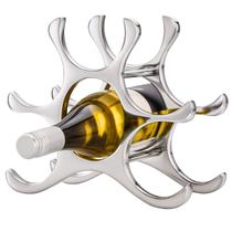 Adega Suporte de Mesa Porta Vinhos 6 Garrafas em Aço Inoxidável Uny Home