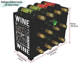 Adega Suporte De Vinho Para Mesa Decoração Para 12 Garrafas - ARTE COM MADEIRA