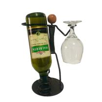 adega suporte para garrafa taça ferro decoração casa vinhos - artcharles