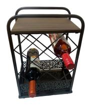 Adega Suporte Porta Garrafas Vinho Mini Bar 44cm Espressione