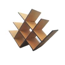 Adega Suporte Rack Colmeia Para 8 Garrafas De Vinho Cru Adega Suporte Rack Colmeia Para 8 Garrafas De Vinho Cru