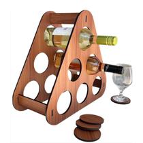 Adega Suporte Rack Colmeia Para 8 Garrafas De Vinho Cru Adega Suporte Rack Colmeia Para 8 Garrafas De Vinho Cru