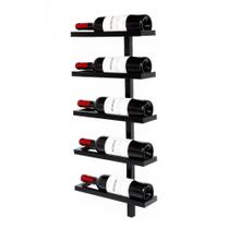Adega Suspensa Suporte para Vinho de Parede Metal Preto Para Decorar Lindo e Moderno Adega Suspensa Suporte para Vinho de Parede Metal Preto Para Decorar Lindo e Moderno