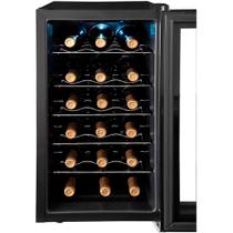 Adega Termoelétrica Suggar Cannes 18 Garrafas Porta Espelhada Painel Touch 127v Preta - AD1811PT