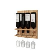 Adega Viena Barzinho parede suspenso porta taça vinho garrafas MDF 36x38,5