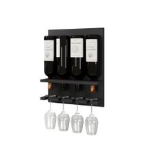 Adega Viena Barzinho parede suspenso porta taça vinho garrafas MDF 36x38,5 - LAGA DECOR