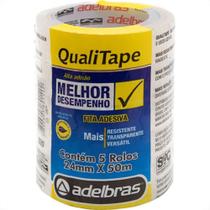 Adelbras Fita Durex 24 X 50 - Kit C/5 Rl