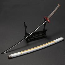 Adereço de cosplay de anime Katana Sword Demon Slayer Alloy de 25 cm Adereço de cosplay de anime Katana Sword Demon Slayer Alloy de 25 cm