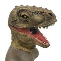 Adereços de fantasia de máscara de látex de dinossauro de cosplay para festa de Halloween
