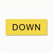 Adesivo, 10 unidades/lote, sinal com botão DOWN para equipamentos elétricos - yiweisai Adesivo, 10 unidades/lote, sinal com botão DOWN para equipamentos elétricos - yiweisai