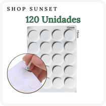 Adesivo 15x15mm Dupla Face Fixar o Pavio de Velas (120 Unid.)