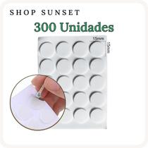 Adesivo 15x15mm Dupla Face Fixar o Pavio de Velas (300 Unid.)