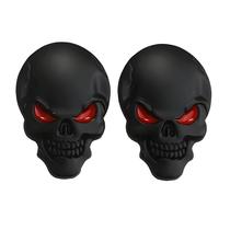 Adesivo 3D De Metal Para Carro Com Caveira Pirata Esqueleto - 2 Peças Emblema Automotivo De Cabeça Adesivo 3D De Metal Para Carro Com Caveira Pirata Esqueleto - 2 Peças Emblema Automotivo De Cabeça