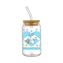 Adesivo 3D Fofo Do Bebê Cinnamoroll, Transferência UV DTF À Prova D'água Para Copo De Vidro De 473ml