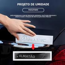 Adesivo 3D para Carro Mercedes Benz AMG - Emblema Preto em ABS