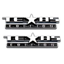 Adesivo 3D Vehicle Emblem Texas Edition cromado preto 5x1,5 cm