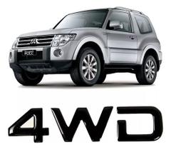 Adesivo 4wd Resinado Mitsubishi Pajero 2,5x11 Cms Rs01 Fgc