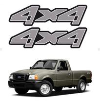Adesivo 4x4 Compatível Ranger 2005/ Emblema Lateral Grafite Adesivo 4x4 Compatível Ranger 2005/ Emblema Lateral Grafite