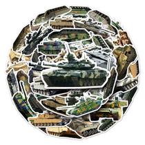 Adesivo: 50 peças de anime, tanque, carros militares, vinil, desenho animado, anime