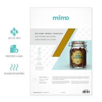 Adesivo A4 180G Imprimível Dourado Resiste A Água Mimo 10F