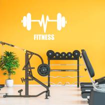 Adesivo Academia Frequência Cardíaca Fitness Barra Supino